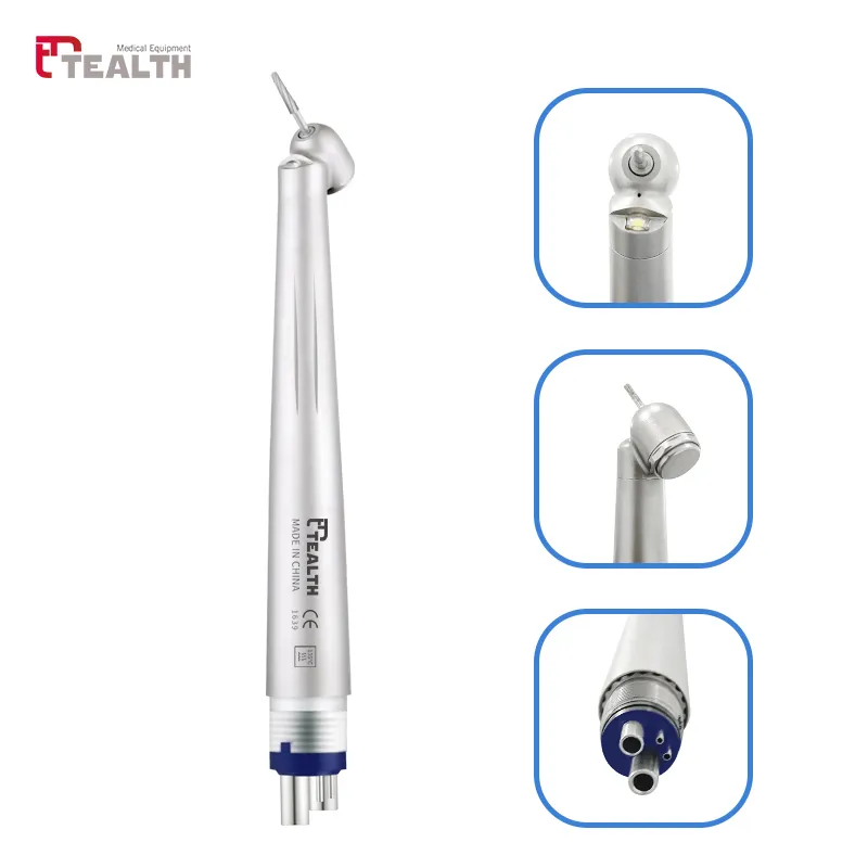LED Light E-generator High Speed handpiece 45° Degree Turbine Model : CK45L (Tealth)